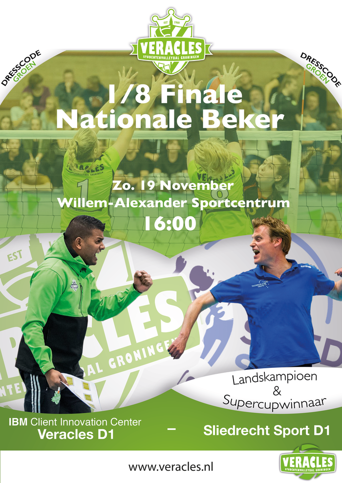 Veracles D1 bekert in 1/8 Finale tegen huidig landskampioen!