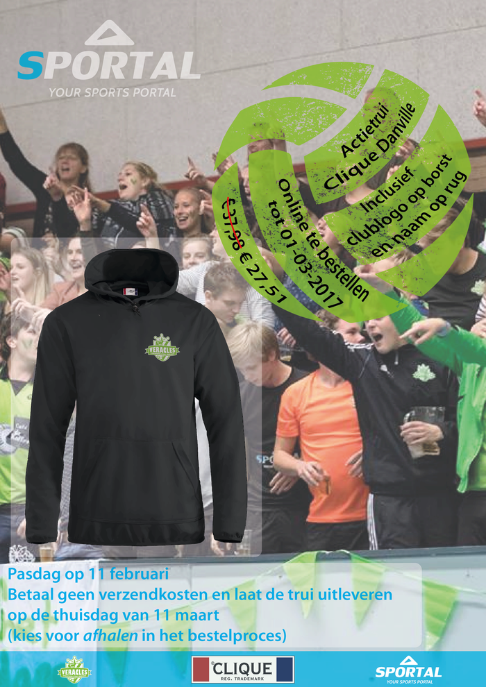 Actie Sportal: zwarte Veraclestrui!
