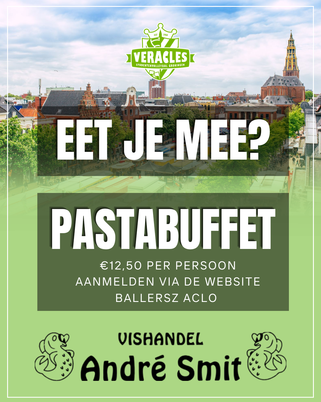 Pastabuffet Vishandel André Smit/ Veracles Preseason Toernooi